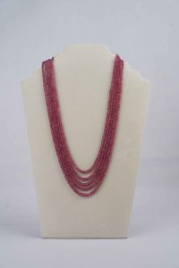 Five Rows Natural African Mines Cutting Mala