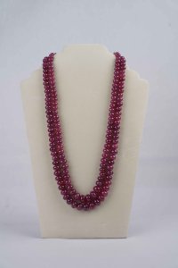 Two Rows Natural African Mines uncut mala