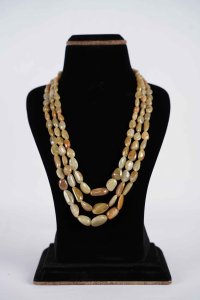 Three Rows Natural Burmese Mines Yellow Sapphire Mala