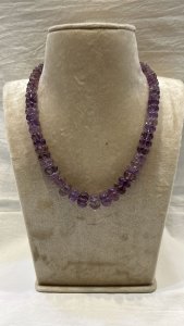One Row Pumpkin Shape Amethyst