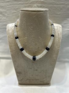 Moon Stone With Real Blue Sapphire Stone Mala